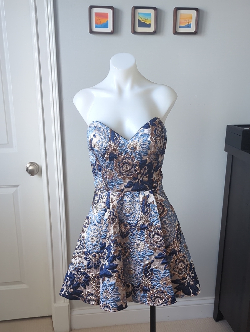 NWT! Blondie Nites Metallic Dress-sz 9 ( Juniors)/ 6/8 (Women's)